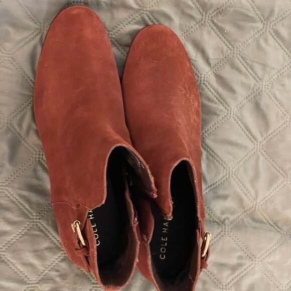 New Cole Haan Haidyn bootie scotch suede 10 B - Picture 5 of 10
